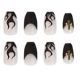 thumbnail image 2 of Prensa larga francesa en las uñas Coffin Ballerina Flame Uñas postizas Namotu HMYH808, 2 of 5