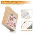 thumbnail image 5 of Yayeee Napkin Holder for Table Kitchen Paper Tissue Organization, Pink Christmas Snowman, 5 of 8