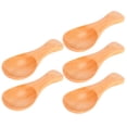thumbnail image 4 of Small Wooden Spoons, Soup Spoons Wooden Spoons Reusable 5Pcs Wooden Spoon Set  For Cafe For Travel For Home For Camping, 4 of 8