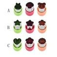 thumbnail image 3 of PVCS 3 Pcs Moule à Fondant en Forme d'Étoile pour Fruits, Outils de Coupe pour Cuisine, 3 of 6