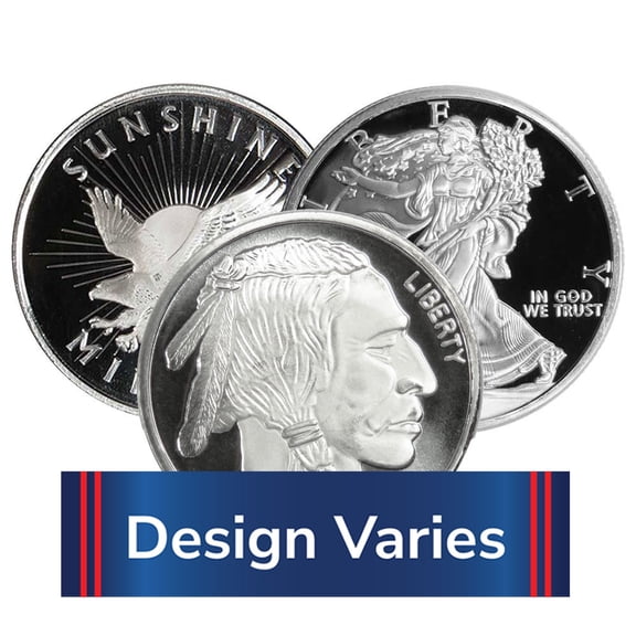 Generic 1/2-oz Silver Rounds .999 Fine