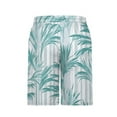 thumbnail image 3 of Viikei Men's Shorts with Multiple Pockets,Men Casual Fashion Print Shorts with Pockets Elastic Waist Beach Pants Green S, 3 of 4