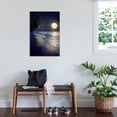 thumbnail image 2 of Art.com Beautiful Fantasy Tropical Beach with Milky Way Star in Night Skies, Full Moon - Retro Style Artwor Photographic Print by jakkapan, 24" x 36", 2 of 3