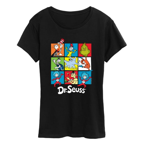 Dr. Seuss - Character Grid - Women's Short Sleeve Graphic T-Shirt