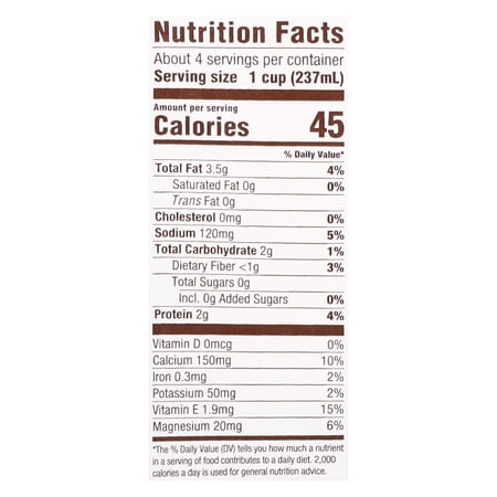 Organic Unsweetened Vanilla Bean Almondmilk, 32oz