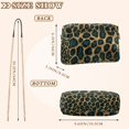 thumbnail image 4 of FORMRS Women Crossbody Purse with Chain Strap Vegan Leather Shoulder Handbag, Green Leopard Pattern, 4 of 7