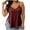 Wine, variant on Plus Size Camisole Tops Women Side Split Adjustable Strap V Neck Tanks Sleeveless Soft Casual Summer Clothes (L, Black)
