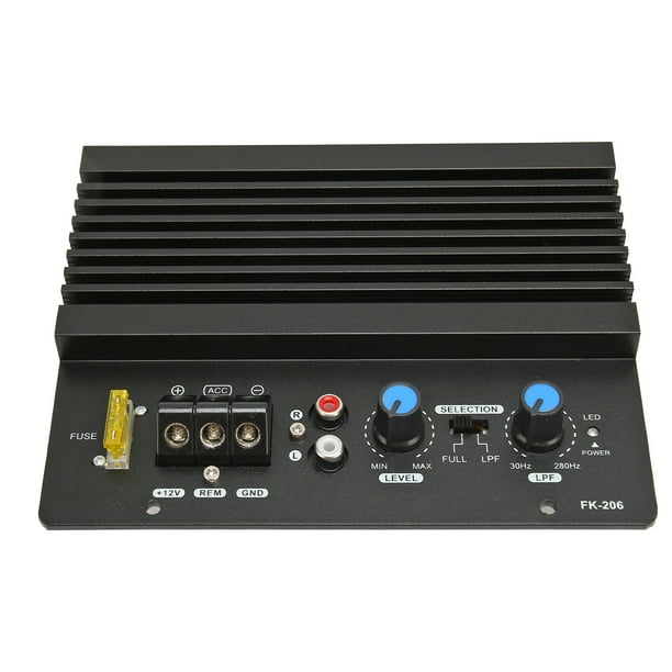 Tablero Amplificador De Sonido Para Automóvil, Tablero Amplificador Digital De Panel De Aluminio Engrosado Con Disipación De Calor De 12 V Para Vehículo