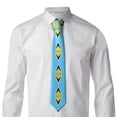 thumbnail image 2 of Men'S Tie Flag Of Saint Lucia Print Polyester Necktie - One Size, 2 of 7