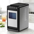 thumbnail image 6 of Ice Makers Countertop,26Lbs/24H,8Pcs in 6Mins,Portable Ice Maker Machine with 0.8 L Water Tank,Self-Cleaning,Interior Lighting,2 Sizes of Bullet Ice for Home/Kitchen/RV/Camping(Stainless Steel), 6 of 8
