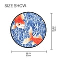 thumbnail image 4 of Watercolor Fish Design Memory Foam Bath Mat 36" Absorbent Rug with Non Slip Base and 4 Bonus Pads, 4 of 6