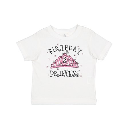 

Inktastic Tiara 2nd Birthday Princess Gift Toddler Toddler Girl T-Shirt