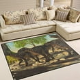 thumbnail image 2 of Coolnut Lightweight Soft Area Rugs, 80 x 58 inch（6'8" x 4'10"） Dinosaur Herd Floor Mat for Kids Playing Room Hardwood Floor Living Room Nursery Rugs, 2 of 6