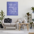 thumbnail image 2 of Stupell Industries Home Memories Friend Laughter Quote Blue Botanicals , 36 x 48, Design by Sundance Group, LLC, 2 of 5