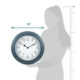 thumbnail image 3 of La Crosse Clock 16" Everly Gray Quartz Analog Wall Clock, 404-3841B, 3 of 5