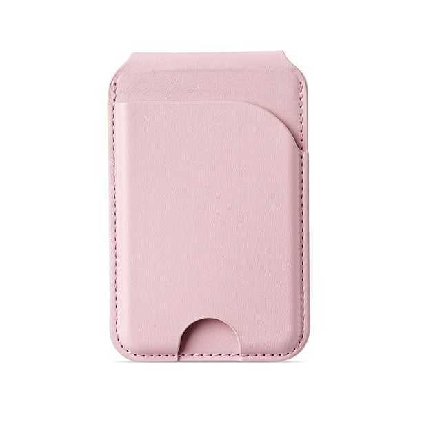 Cartera magnética CORLAGOON MagSafe para iPhone con soporte rosa