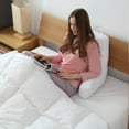 thumbnail image 3 of Cheer Collection  Memory Foam Support Reading, TV Pillow Navy, 3 of 5