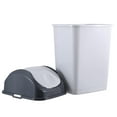 thumbnail image 4 of Superio Swing Top Trash Can Set - White Smoke (3 Pack- 5 Qt, 18 Qt), 4 of 5