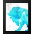 thumbnail image 2 of Kimberly, Allen 12x14 Black Modern Framed Museum Art Print Titled - Watercolor Silhouette 2, 2 of 5