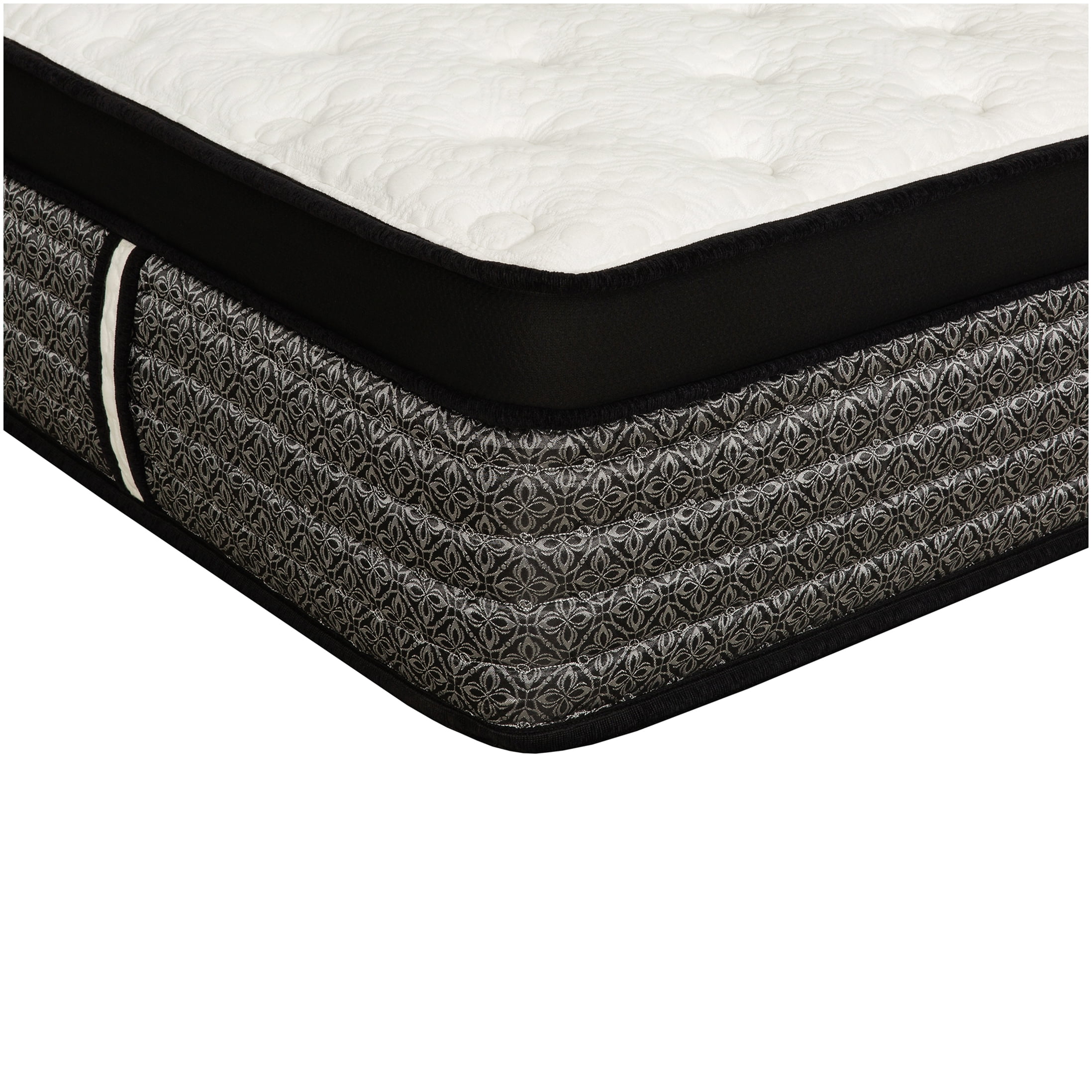 CHAMPFLAG King Size Euro Top Hybrid Mattress, 16 Inch Plush Feel, Cooling Gel Foam & Pocket Springs for Support, Motion Isolation, CertiPUR-US, White