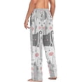 thumbnail image 6 of FREEAMG Cat Cotton Pajama Pant for Men, Super Soft Lightweight Lounge Pajama Bottoms Drawstring Sleepwear Pant with 2 Pockets, 6 of 7