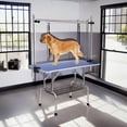 thumbnail image 2 of Pefilos 42" Dog Grooming Table for Large Medium Dogs and Cat Professional Portable Trimming Table with Arm/Noose/Mesh Tray Pet Grooming Table, Blue, 2 of 8