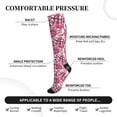 thumbnail image 3 of Lsque Cute Girl Pattern Sport Compression Socks for Men & Women 15-20 mmHg Knee High Nurse Pregnant Running Medical and Travel Athletic, 3 of 6