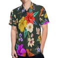 thumbnail image 4 of High Quality Hawaiian Shirts for Men Short Sleeve Aloha Beach Shirt Floral Summer Casual Button Down Shirts Blouses NVGAVC, 4 of 7