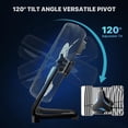 thumbnail image 5 of mollie Ventilador de piso de alta velocidad de 22 pulgadas 3572 CFM con 3 velocidades de metal resistente con inclinación ajustable, circulador de aire silencioso portátil para el hogar, dormitorio, g, 5 of 5