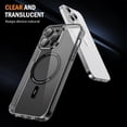 thumbnail image 2 of Decase Magnetic Case for iPhone 14 Pro Max,Compatible with Mag-safe,Military-Grade Protection,Slim Stylish Non-Yellowing Shockproof Case for iPhone 14 Pro Max,Clear Anti-Scratch Back Cover,Black, 2 of 6