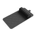 thumbnail image 2 of Bandeja de silicona para guardar cuchillos, soporte para cuchillos, tapete de almacenamiento, bloque de cuchillos antideslizante multifuncional, organizador de cuchillos para cajones y Negro, 2 of 6