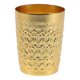 thumbnail image 1 of Thai Style Metal Mug for Home Use Stackable Vintage Golden Tin Alloy, 1 of 1