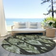 thumbnail image 6 of Addison Rugs Chantille Indoor/Outdoor Transitional Southwest Olive Washable Round Rug, 8' x 8', 6 of 6