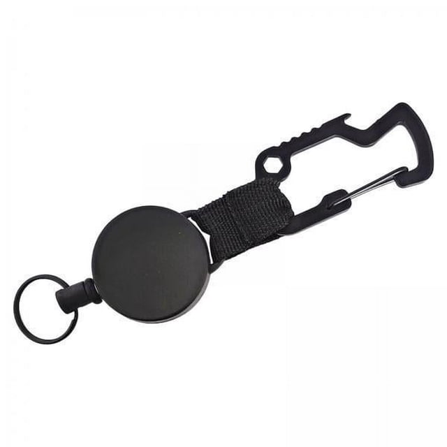 2 Llaveros Retráctiles Con Clip Para Carrete, Mosquetón Multiherramienta, Llavero De Retroceso