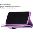 thumbnail image 3 of Wallet Case for iPhone 11 Pro 5.8 inch 2019,Magnetic Handbag Zipper Pocket PU Leather Flip with 9 Card Slots and Wrist Strap Folio TPU Inner Stand Case - Purple, 3 of 7