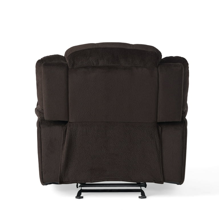 Noble House Sandra Indoor Standard Polyester Power Tufted Recliner Brown Walmart