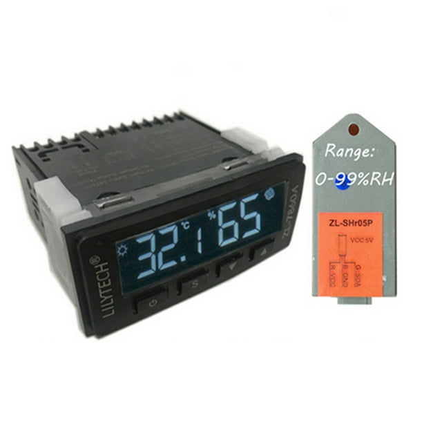 Amdohai ZL-7860A Intelligent Constant Temperature Humidity Controller Hygrostat Thermostat for Humidifier Dehumidifier Control Temperature Humidity Calibration Practical Temperature Humidity Control