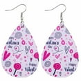thumbnail image 1 of PVCS Boucles d'Oreilles de la Saint-Valentin Cœur Amour Lèvres Rouges Boucles d'Oreilles Imprimées Double Face, 1 of 2