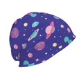 thumbnail image 3 of Pofeuu Space Print Beanie Hat for Men and Women Winter Warm Hats Knit Slouchy Thick Skull Cap, 3 of 7