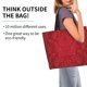 thumbnail image 2 of Disketp Vintage Burgundy Bolsa Tote Estampada para Mujer, Bolso de Hombro y de Mano para Compras y Viajes, 2 of 8