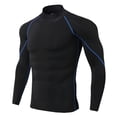 thumbnail image 1 of Camiseta interior deportiva transpirable para hombre: manga larga, secado rápido, corte ajustado para fitness y ropa de invierno, 1 of 5