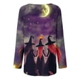 thumbnail image 4 of YUGYXL Women's Midsummer Witches T-Shirt Halloween Witch Party Shirts Long Tunics Tops to Wear with Leggings Red XXXL, 4 of 5