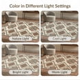 thumbnail image 7 of ODIKA 6'x9' Washable Area Rug Non-Slip, Chair-Friendly, Boho Hallway Traditional Border Featuring Symmetrical Flower for Dining Room, Under Table, Office Décor, 7 of 7