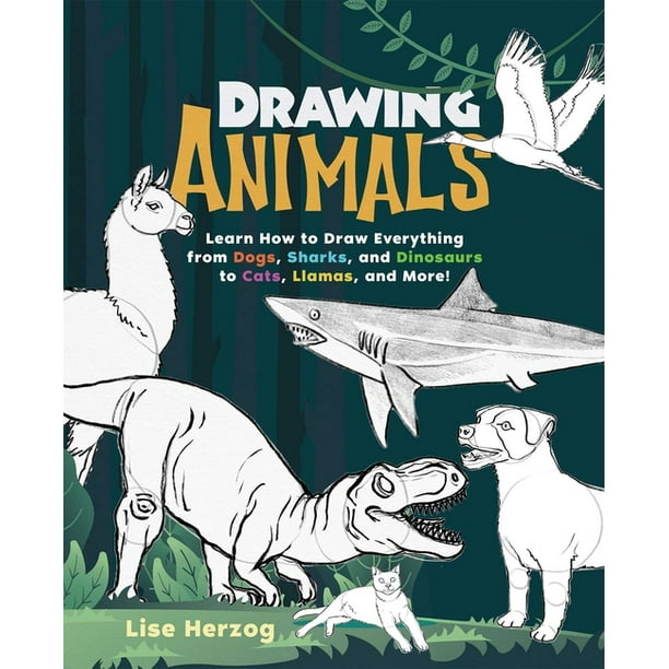 How to Draw Books: Drawing Animals : Learn How to Draw Everything from Dogs, Sharks, and Dinosaurs to Cats, Llamas, and More! (Paperback) - How to Draw Books: Drawing Animals : Learn How to Draw Everything from Dogs, Sharks, and Dinosaurs to Cats, Llamas, and More! (Paperback) -