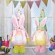thumbnail image 3 of Gnomo de Pascua, decoración hecha a mano, conejito de primavera, luz Led, Tomte sueco, adorno de felpa para vacaciones, figuras de conejo, 3 of 5