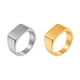 thumbnail image 3 of Qarigey Mujeres Hombres Anillo Cerrado Anillos de acero inoxidable Decoraciones Unisex Plateado Joyería Citas Novios Novias Joyas Ropa, zapatos y accesorios Miscelánea Oro Talla 9, 3 of 6