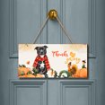 thumbnail image 2 of Happy Thanksgiving Pitbull with Turkey Pumpkins Autumn Vibes Landscape Wood Sign Terrier Dog Lover Hanging Wall Home Decor - 12018, 2 of 5