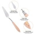 thumbnail image 4 of Uxcell No.16 Cuchillo de paleta de pintura de acero inoxidable con punta espatulada para pintura acrílica, 4 of 7