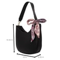 thumbnail image 3 of Alexis Bendel Hobo Bags for Women Vegan Leather Everyday Handbag withScarf & Strap, 3 of 6