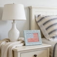 thumbnail image 4 of Vintage Floral Flag Wall Decor, 2PCS Patriotic USA Flag Hanging Sign with Distressed Wood Frame, Shabby Chic American Flag for 4th of July, Farmhouse Cottage Home Decoration, 4 of 8